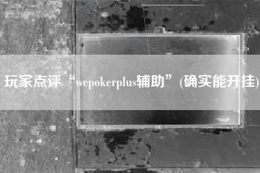 玩家点评“wepokerplus辅助	”(确实能开挂)
