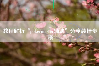 教程解析“pokermaster辅助”分享装挂步骤