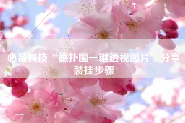 必备科技“德扑圈一键透视图片	”分享装挂步骤